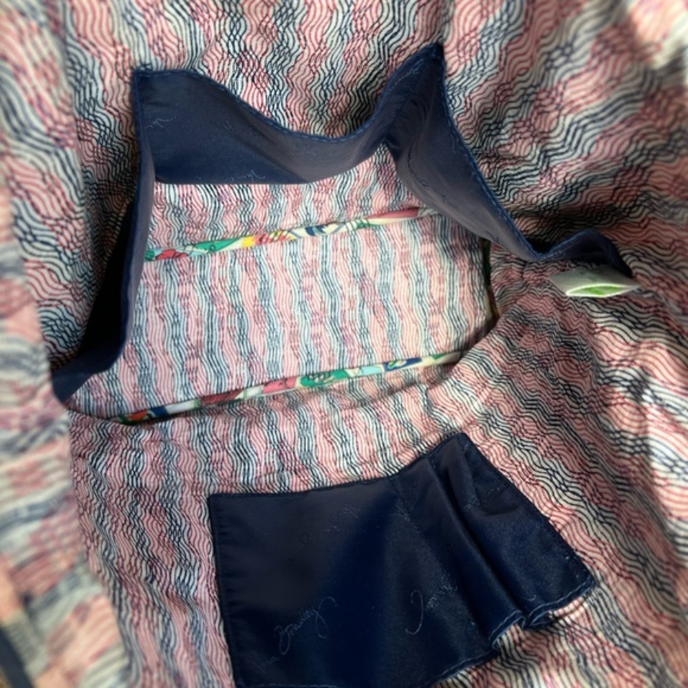 Vera Bradley Cuban Stamps Quilted Tote retired - Picture 8 of 8